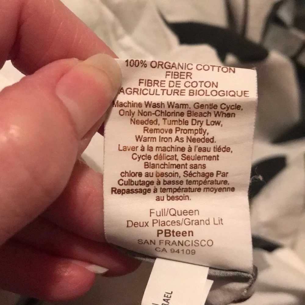 Pottery Barn Teen Nouveau Floral Organic Duvet